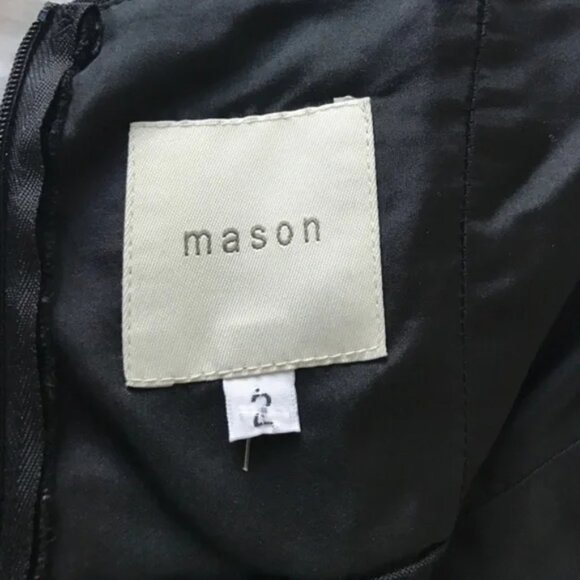 New Mason Gossip Girl strapless structured bustier corset linen silk mini dress - Picture 5 of 5